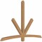 Ekena Millwork Alberta Smooth Timber Gable Bracket, Western Red Cedar, 84"W x 56"H x 3 1/2"D x 3 1/2"F, 16/12 Pitch GBW084X56X0404ALB00SWR - alternate 4